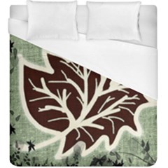 Drawing Autumn Leaves Season Duvet Cover (king Size)