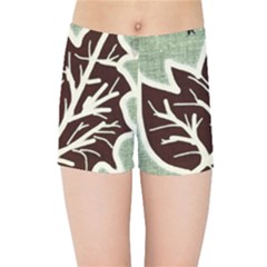 Drawing Autumn Leaves Season Kids  Sports Shorts by Pakrebo