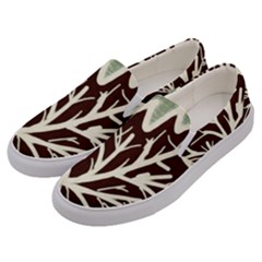 Drawing Autumn Leaves Season Men s Canvas Slip Ons by Pakrebo