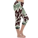 Drawing Autumn Leaves Season Lightweight Velour Capri Yoga Leggings View3