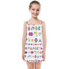 Shapes Abstract Set Pack Kids  Summer Sun Dress