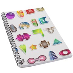 Shapes Abstract Set Pack 5 5  X 8 5  Notebook by Pakrebo