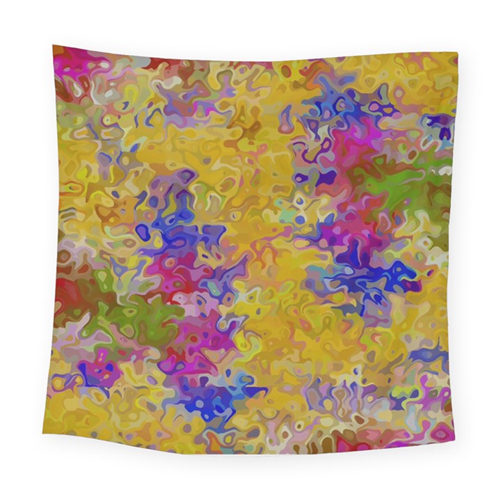 Marble Texture Abstract Abstraction Square Tapestry (Large)