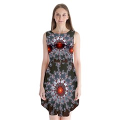 Fractal Rendering Spiral Helix Sleeveless Chiffon Dress   by Pakrebo