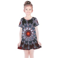 Fractal Rendering Spiral Helix Kids  Simple Cotton Dress