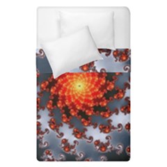 Fractal Spiral Rendering Curve Duvet Cover Double Side (single Size) by Pakrebo