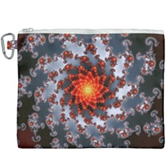 Fractal Spiral Rendering Curve Canvas Cosmetic Bag (xxxl) by Pakrebo