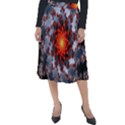 Fractal Spiral Rendering Curve Classic Velour Midi Skirt  View1