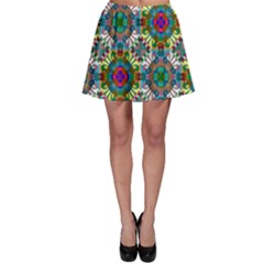 Seamless Pattern Decoration Skater Skirt by Pakrebo