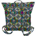 Seamless Pattern Decoration Buckle Up Backpack View3