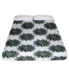 Graphic Pattern Flowers Fitted Sheet (king Size) by Pakrebo