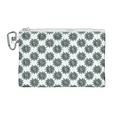 Graphic Pattern Flowers Canvas Cosmetic Bag (large) by Pakrebo