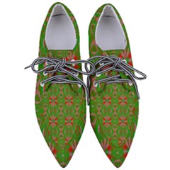 Seamless Wallpaper Digital Art Green Red Pointed Oxford Shoes by Pakrebo