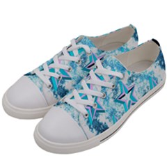 Stars Background Star Shiny Women s Low Top Canvas Sneakers by Pakrebo