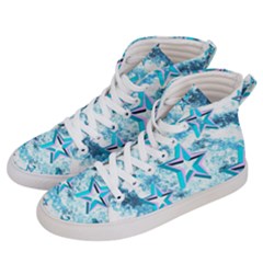 Stars Background Star Shiny Men s Hi-top Skate Sneakers by Pakrebo