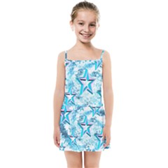 Stars Background Star Shiny Kids  Summer Sun Dress