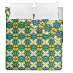 Seamless Wallpaper Pattern Symmetry Duvet Cover Double Side (queen Size) by Pakrebo