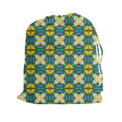 Seamless Wallpaper Pattern Symmetry Drawstring Pouch (xxl) by Pakrebo