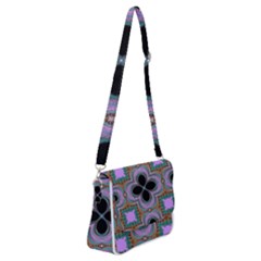 Seamless Wallpaper Pattern Ornament Art Pattern Shoulder Bag With Back Zipper