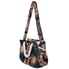 Fractal Pattern Abstraction Rope Handles Shoulder Strap Bag by Pakrebo