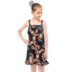 Fractal Pattern Abstraction Kids  Overall Dress