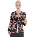 Fractal Pattern Abstraction Casual Zip Up Jacket View1