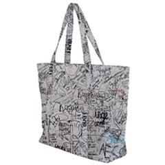 Messages Note Notitiebord Memo Zip Up Canvas Bag by Pakrebo