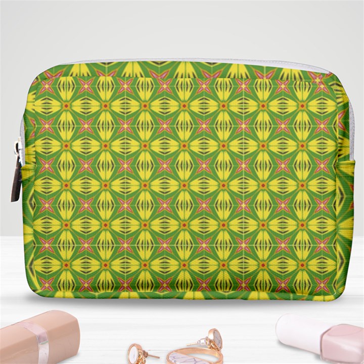 Seamless Wallpaper Pattern Ornament Make Up Pouch (Medium)