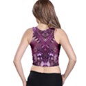 Pink fractal lace Racer Back Crop Top View2