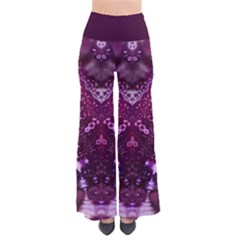 Pink Fractal Lace So Vintage Palazzo Pants