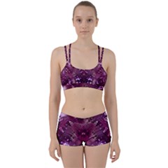 Pink Fractal Lace Perfect Fit Gym Set by KirstenStar