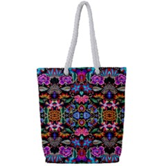 RP-3-4 Full Print Rope Handle Tote (Small)