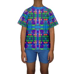 Rp-3-5 Kids  Short Sleeve Swimwear by ArtworkByPatrick