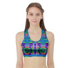 Rp-3-5 Sports Bra With Border by ArtworkByPatrick