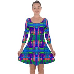 Rp-3-5 Quarter Sleeve Skater Dress by ArtworkByPatrick