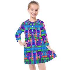 Rp-3-5 Kids  Quarter Sleeve Shirt Dress by ArtworkByPatrick