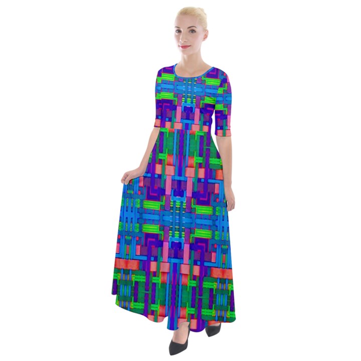 RP-3-5 Half Sleeves Maxi Dress