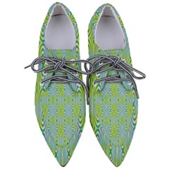 Seamless Pattern Ornament Design Pointed Oxford Shoes