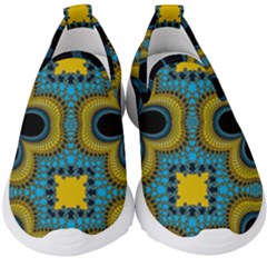 Seamless Pattern Ornament Wallpaper Kids  Slip On Sneakers