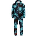 Fractal Spiral Abstract Pattern Art Hooded Jumpsuit (Men)  View1