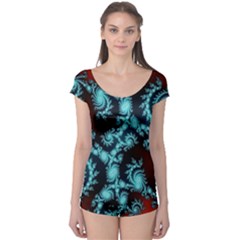 Fractal Spiral Abstract Pattern Art Boyleg Leotard  by Pakrebo