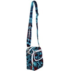 Fractal Spiral Abstract Pattern Art Shoulder Strap Belt Bag