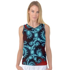 Fractal Spiral Abstract Pattern Art Women s Basketball Tank Top by Pakrebo