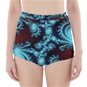 Fractal Spiral Abstract Pattern Art High-Waisted Bikini Bottoms View1