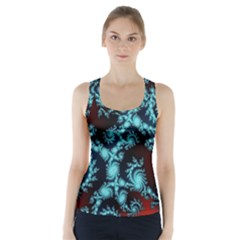 Fractal Spiral Abstract Pattern Art Racer Back Sports Top by Pakrebo