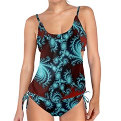 Fractal Spiral Abstract Pattern Art Tankini Set by Pakrebo