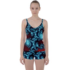 Fractal Spiral Abstract Pattern Art Tie Front Two Piece Tankini by Pakrebo