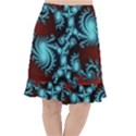 Fractal Spiral Abstract Pattern Art Fishtail Chiffon Skirt View1