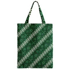 Batik Pattern Java Indonesia Zipper Classic Tote Bag by Pakrebo