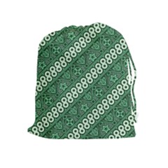 Batik Pattern Java Indonesia Drawstring Pouch (xl) by Pakrebo